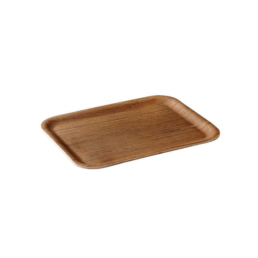 Kokkengrej NONSLIP TRAY | Skridsikker Bakke 320X240Mm Teaktrae