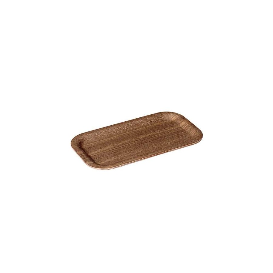 Kokkengrej NONSLIP TRAY | Skridsikker Bakke 220X120Mm Teaktrae