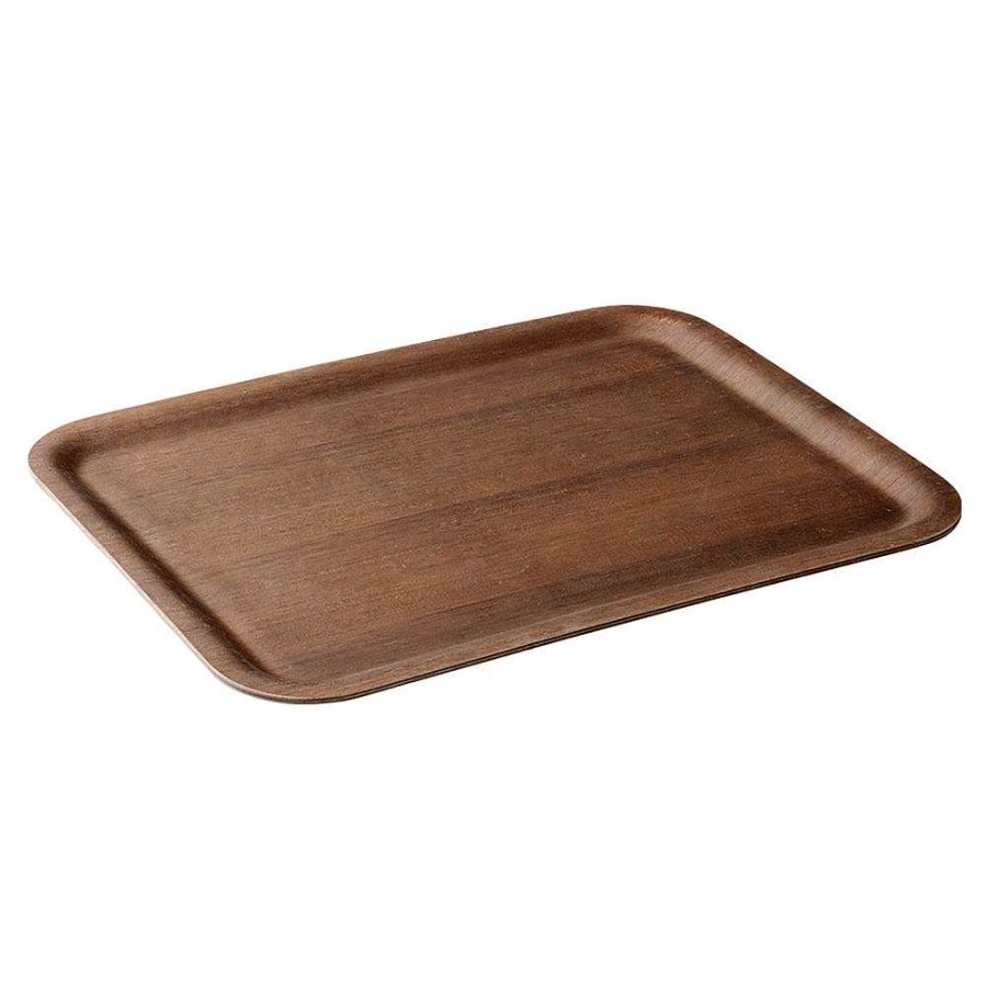 Kokkengrej NONSLIP TRAY | Skridsikker Bakke 430X330Mm Teaktrae