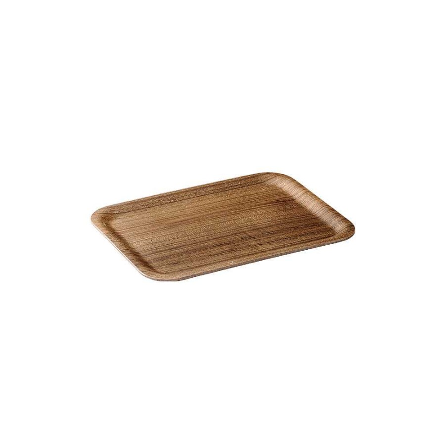 Kokkengrej NONSLIP TRAY | Skridsikker Bakke 270X200Mm Teaktrae